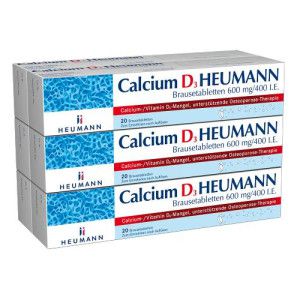 Calcium D3 HEUMANN Brausetabletten 600 mg/400 I. E.